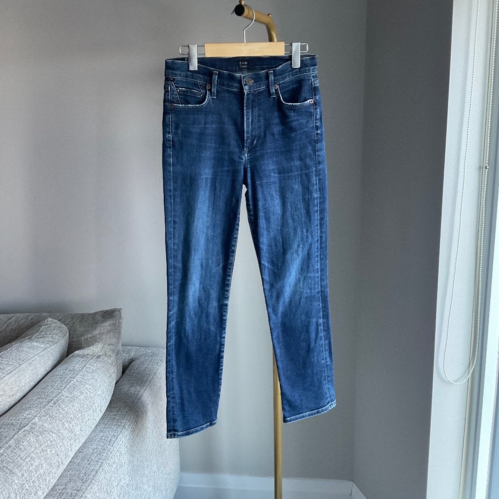 Citizens Of Humanity Dark Blue Slim Straight Jeans